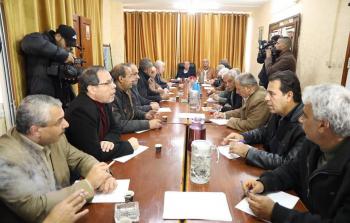 خلال اجتماع الفصائل في غزة