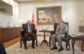 إسماعيل رضوان خلال أحد لقاءاته في تركيا 