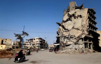 قصف في سوريا (أ ف ب )