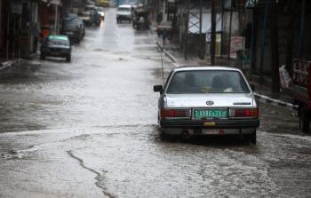 صورة أرشيفية لآثار منخفض جوي سابق في غزة