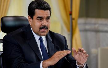 صورة أرشيفية لرئيس فنزويلا نيكولاس مادورو - (أ ف ب)