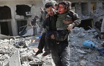 قصف في سوريا (أ ف ب )