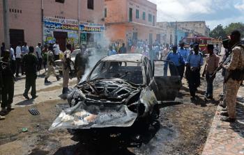 صورة أرشيفية لهجوم تفجيري سابق في الصومال 