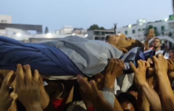 جانب من تشييع الشهيد بكر (تصوير ياسر فتحي)