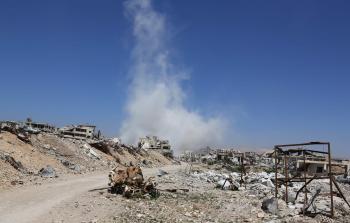 قصف في سوريا (أ ف ب )