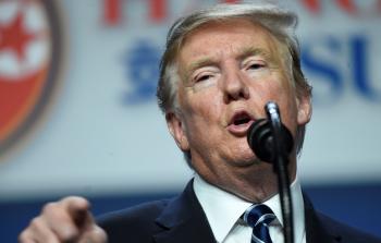 دونالد ترامب اليوم (أ ف ب)