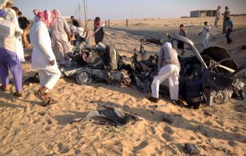 انفجار سيارة في سيناء (أرشيف)