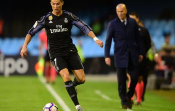 جانب من مباراة ريال مدريد وسلتا فيغو أمس (أ ف ب)