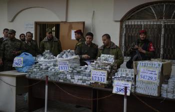 جانب من كمية المخدرات المضبوطة - الأناضول