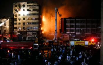 جانب من الحريق - الأناضول