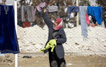 نازحة من الموصل (أ ف ب)