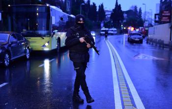 رجل أمن تركي (أ ف ب)