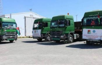 صورة ارشيفية للمساعدات الطبية الأردنية التي تصل غزة