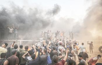 جانب من مسيرة العودة الكبرى (الأناضول)