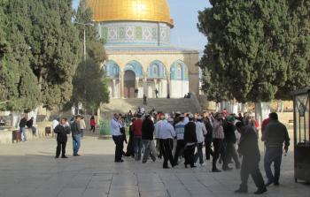 صورة أرشيفية لاقتحام المستوطنون باحات المسجد الأقصى
