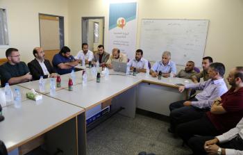 جانب من زيارة د.ثابت لموقع 