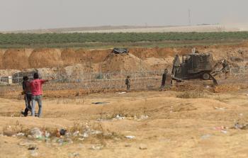 جانب من توغل الاحتلال شرق غزة (تصوير/ رمضان الأغا)