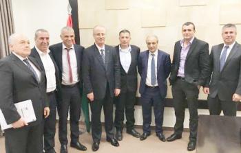 جانب من لقاء جمع قيادات في السلطة مع الاحتلال (أرشيف)