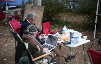 صحفيون يتابعون قضية خاشقجي باسطنبول (الأناضول)