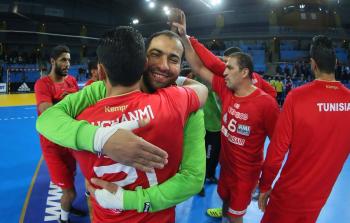 فرحة لاعبي المنتخب التونسي بالفوز باللقب