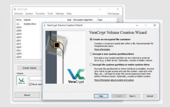 أداة تشفير فيراكريبت المجانية تعمل على تشفير البيانات على الحاسوب المحمول لحمايتها من تطفل الغرباء 