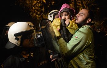 مهاجرين في اليونان (أ ف ب)