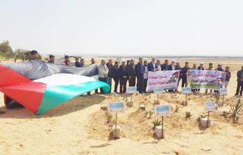 مقبرة رمزية لشهداء مسيرة العودة برفح 