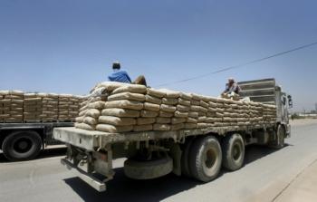 صورة أرشيفية للاسمنت في غزة 