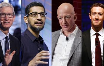  مارك زوكربيرغ وجيف بيزوس وسندار بيشاي وتيم كوك