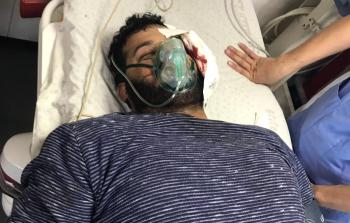 الزميل عطية درويش في يوم إصابته 