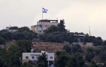 مستوطنة تل الرميدة (أ ف ب)