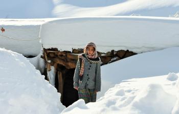 تساقط الثلوج على بتليس (الأناضول)