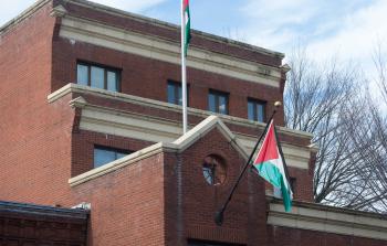 مقر منظمة التحرير الفلسطينية في واشنطن  (أ ف ب) 