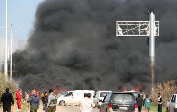 جانب من قصف على حلب (أ ف ب) 