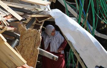 الاحتلال يهدم منزلاً فلسطينياً (أ ف ب)