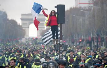 احتجاجات في باريس على ارتفاع أسعار الوقود (أرشيف)