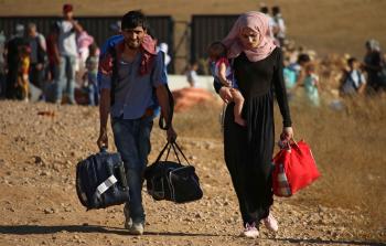 لاجئون سوريون (أ ف ب)