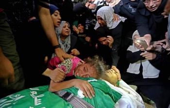 صورة  من وداع الشهداء أمس