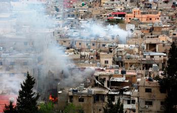 اشتباكات عين الحلوة (الأناضول)