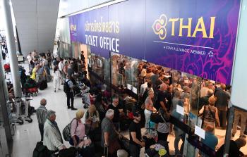 تايلاند تلغي رحلة لها إلى أوروبا إثر إغلاق باكستان مجالها الجوي (أ ف ب)