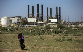 محطة توليد كهرباء غزة (أ ف ب)