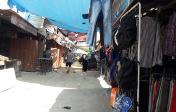 مشهد عام لسوق البالة في غزة