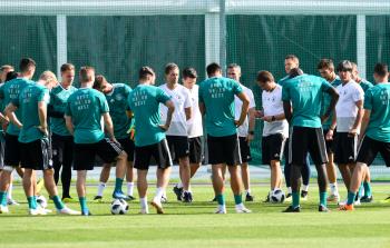 تدريبات المنتخب الألماني - (أ ف ب)