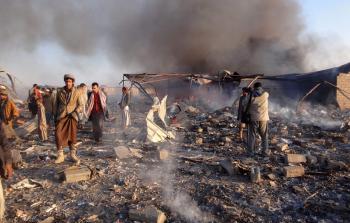 قصف في اليمن (أ ف ب)