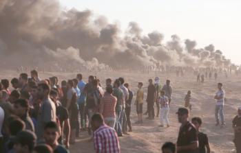 جانب من فعاليات مسيرة العودة (تصوير/محمود أبو حصيرة)