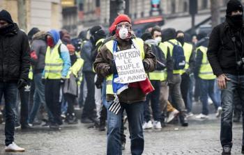 التظاهرات وصلت وسط باريس