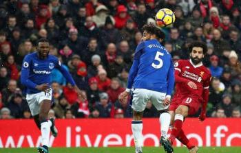 صلاح يتألق أمام إيفرتون (جيتي)