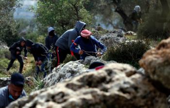 مواجهات بين قوات الاحتلال وفلسطينيين  (أ ف ب)