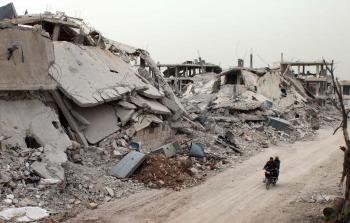 جانب من الدمار في سوريا (أ ف ب)