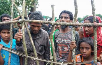بعض  من لاجئي الروهنغيا (أ ف ب)